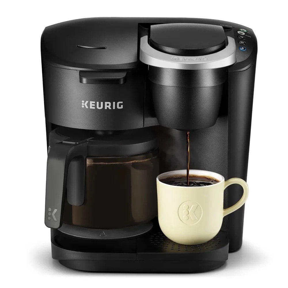 2023 Keurig K-Duo Essentials Single-Serve Coffee Maker, Black